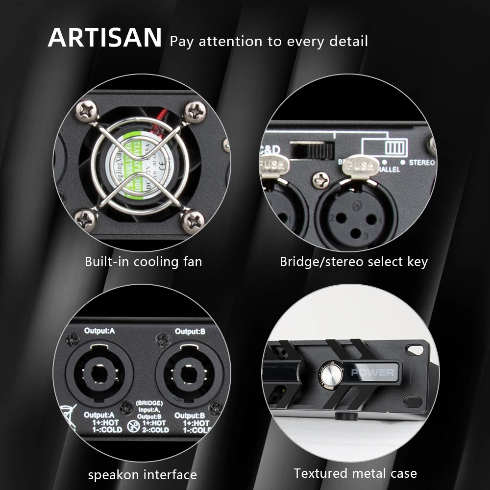 Цифровой усилитель 4 канала 4x1800 Вт 10000