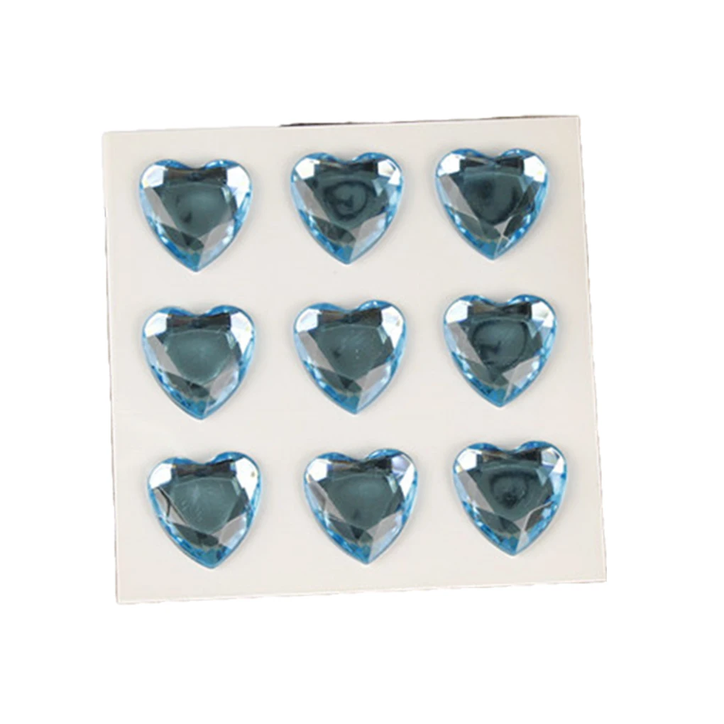 

10 листов, декоративные акриловые наклейки в виде сердца