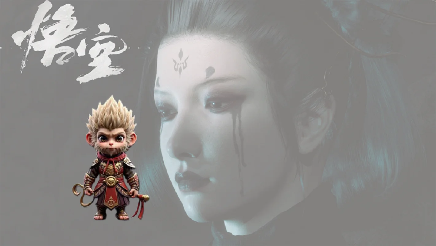 Фото Брелок для ключей Акриловый кулон Черный Миф Sun Wukong Monkey King The Destined One Брелок для ключей Вентиляторы Коллекционировать Купите 1, получите 1 бесплатно №3