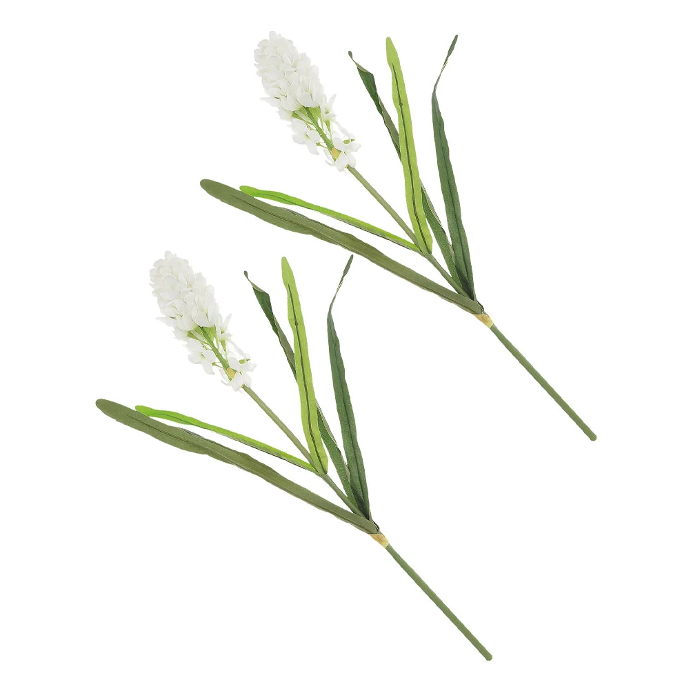 

Flowers Flower Hyacinth Artificialfake Stems Centerpieces Silk Bouquet Wisteria Fauxwedding Tables White Real Touch Vase