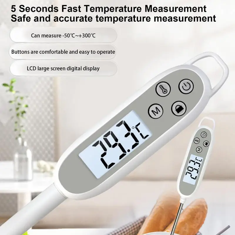 

Electronic Food Thermometer Digital Baking BBQ Grill Roasting Thermometer With Magnet Probe Measurement Tool Kitchen Accessories