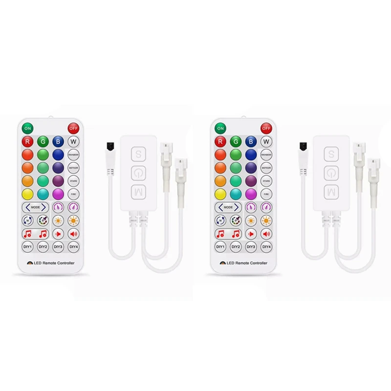 

2X SP511E Wifi Music LED Controller For WS2812B WS2811 Addressable Pixel RGB LED Strip Dual Output Smart Voice Control