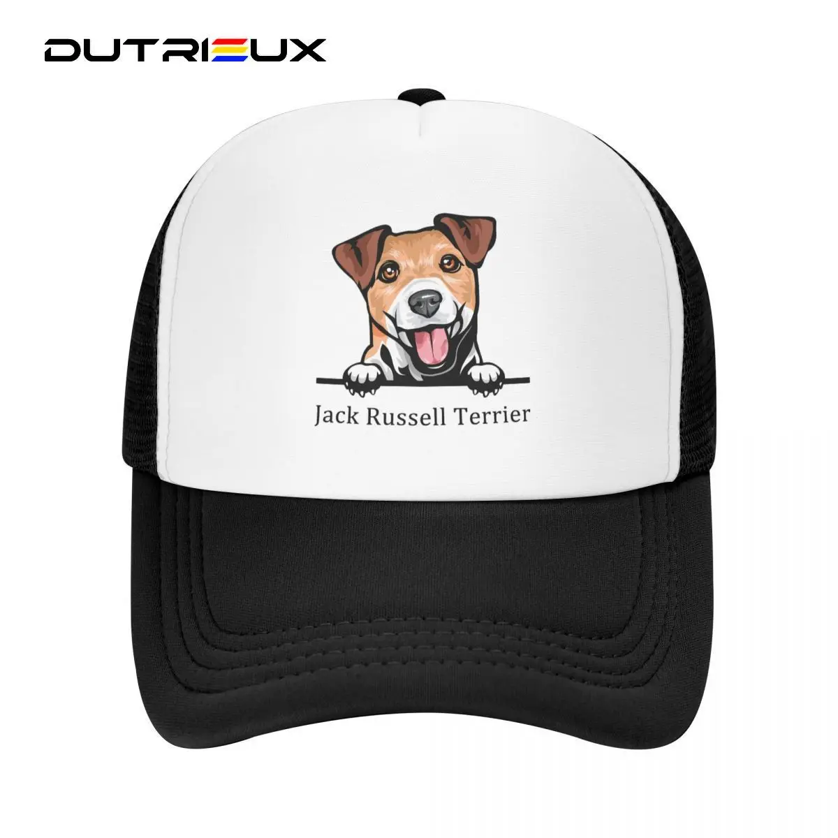 

DUTRIEUX Peeking Dog Jack Russell Terrier Hat For Men Women Adjustable Adult Pet Animal Baseball Cap Summer Hats Snapback Caps