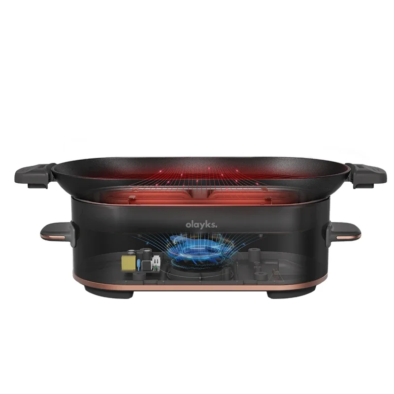 Электрический гриль для помещений с антипригарным покрытием