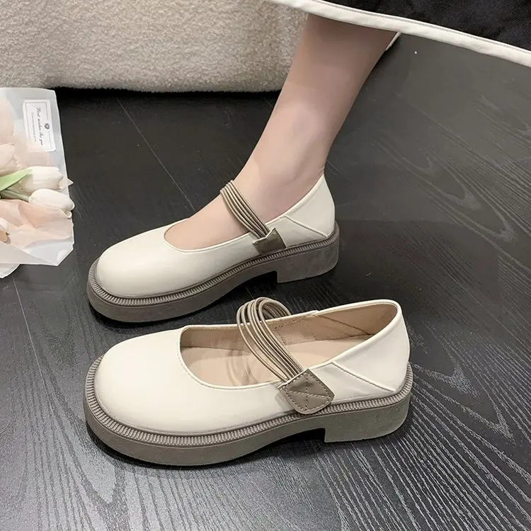 

2022 Round Toe Casual Round Heel Mary Janes Shoes Zapatos Plataforma De Mujer De Fiesta Womans Shoes Dress Women Shoes