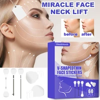 60pcs invisible face sticker fox eyes neck double chin lift v shape refill tapes thin makeup facelifting patch lift face sticker