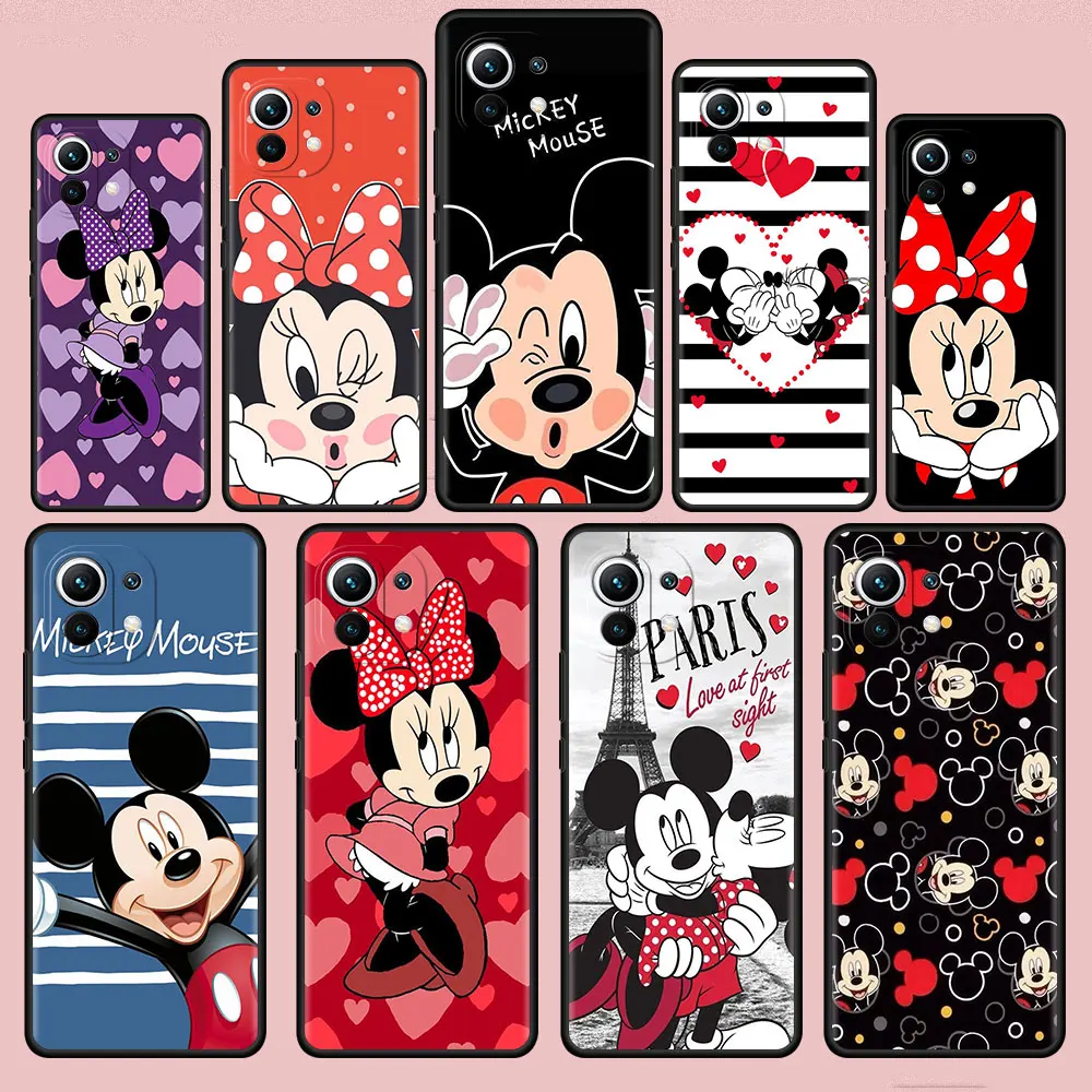 

Mickey Mouse Cute Funda Case For Xiaomi Mi Poco X3 NFC M3 Pro F3 GT M4 F1 X2 11T Lite Note 10 10T 9T Silicone Phone Cover