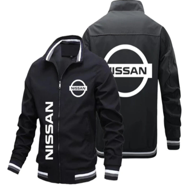 

2022 NEW spring autumn Men NISSNA Logo Casual Hip Hop Harajuku Long Sleeve Hooded Sweatshirts Mens zipper Jacket