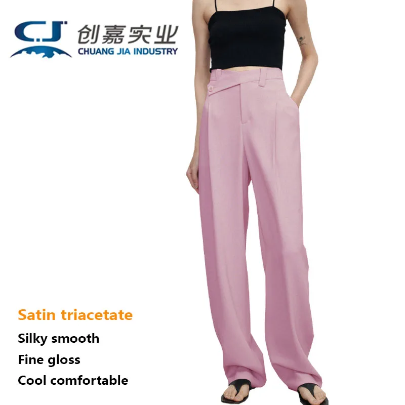 Светильник Роскошные атласные триацетатные Женские Брюки оригинального дизайна