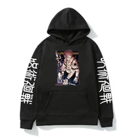 hot hoodies japanese anime jujutsu kaisen hoodie men women yuji itadori cartoon sweatshirts sukuna graphic print hooded pullover