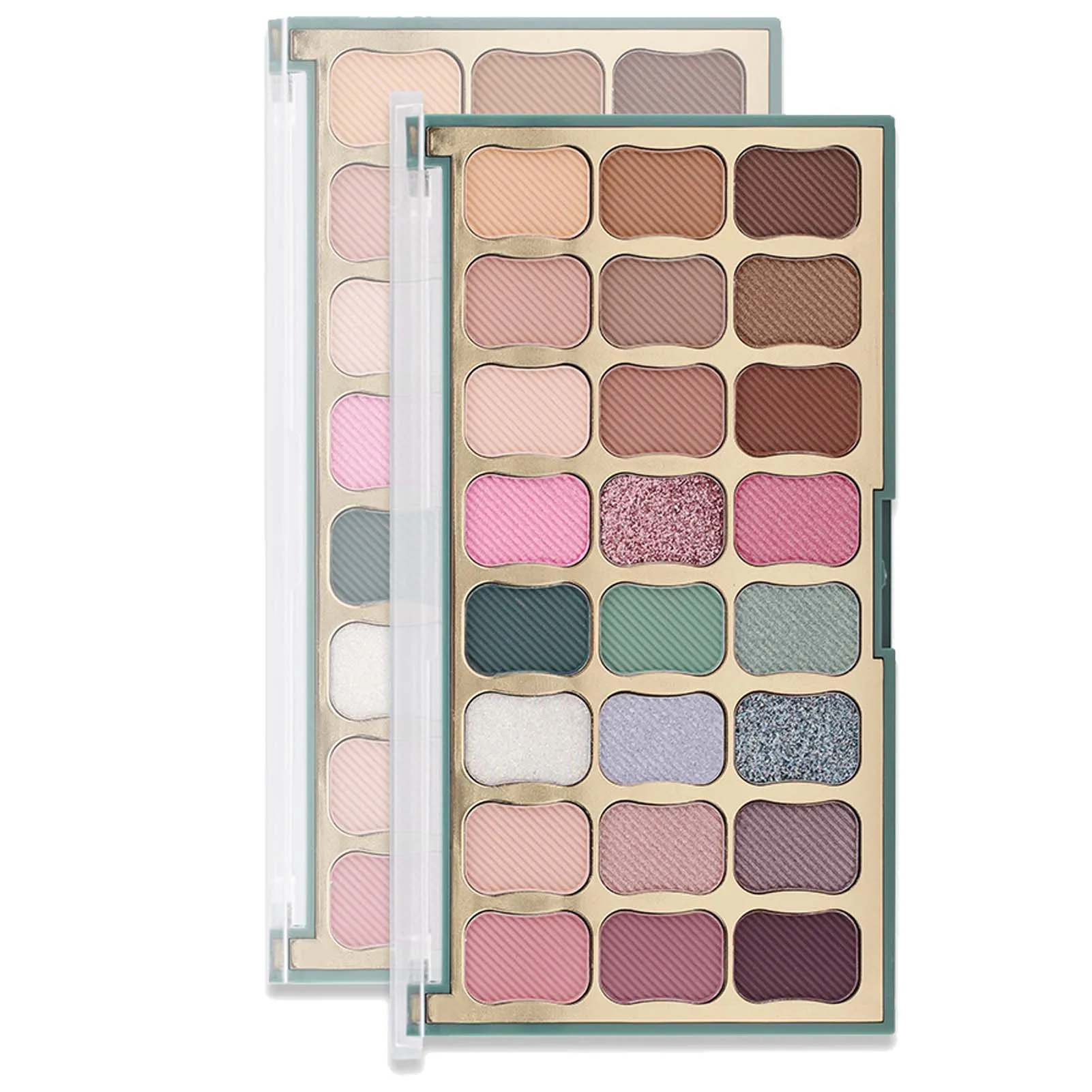

Eyeshadow Compact Waterproof Matte Eye Shades Set With 24 Natural Nude Colors Makeup Pallet Matte Shimmer Glitter Lasting For