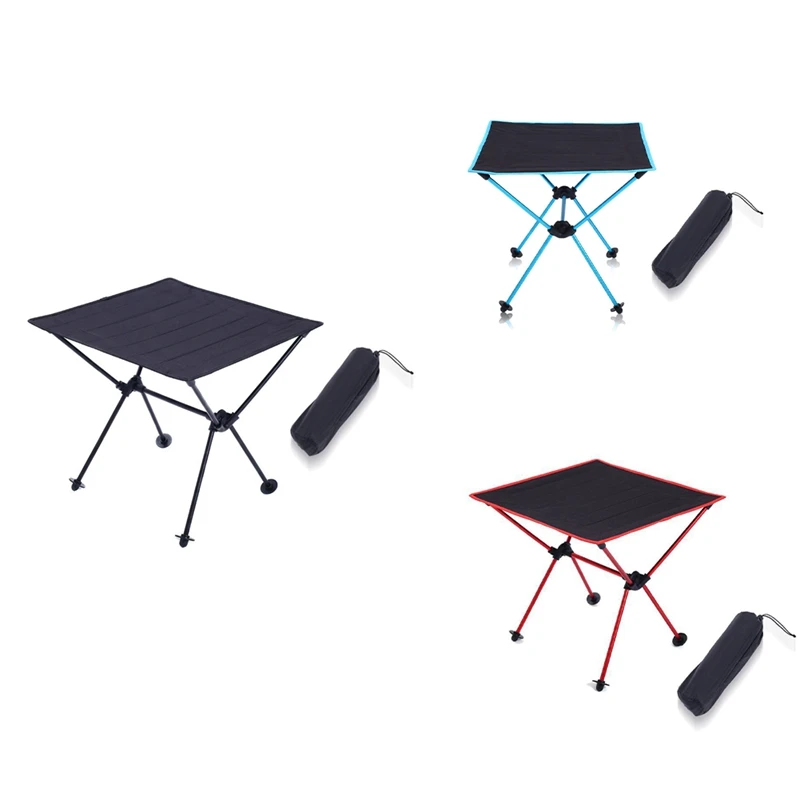 

Outdoor Camping Desk Portable Camping Desk For Ultralight Beach Aluminium Hiking Climbing Black