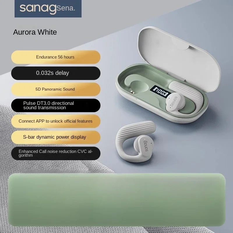 Беспроводная Bluetooth-гарнитура Sanag Z31 с ушным крючком