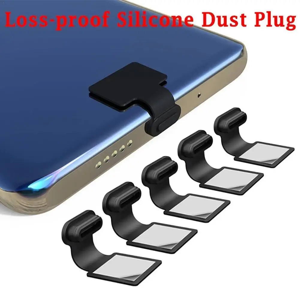 

Пылезащитная силиконовая заглушка для телефона с портом USB Type-C