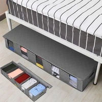 nonwoven under bed storage bag quilt blanket clothes bin box divider closet organizer clothing container large folding
