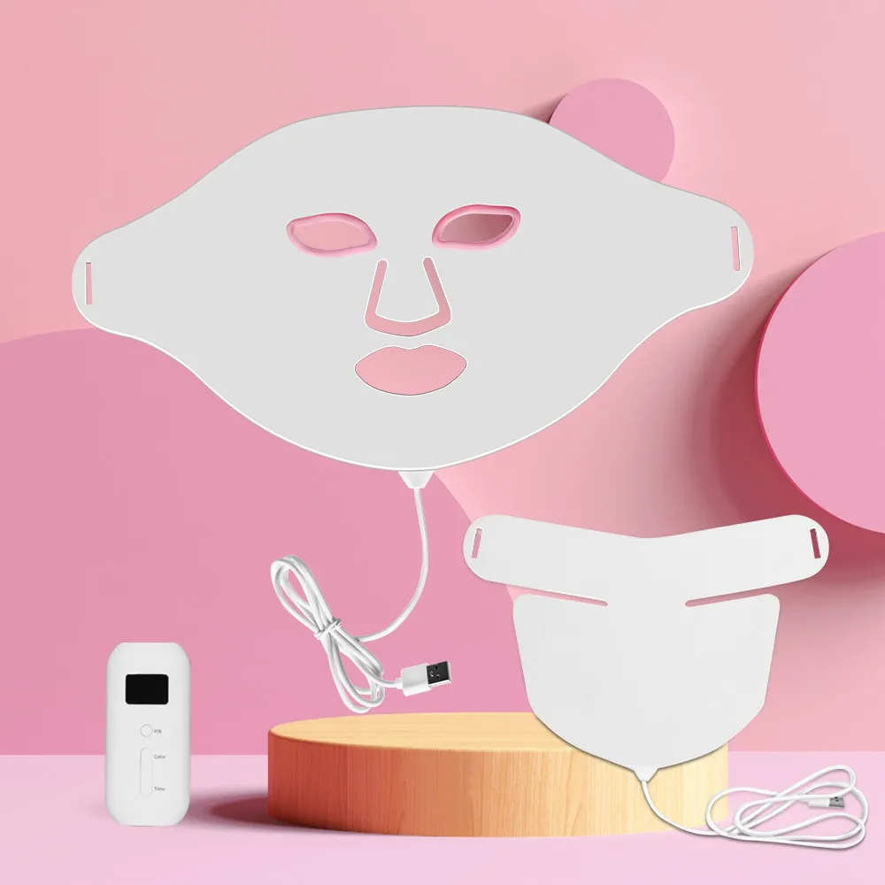 

Wholesale Wireless Anti-aging Led Beauty face Mask Infrared Home Use Mask Light Therapy Facial Masks