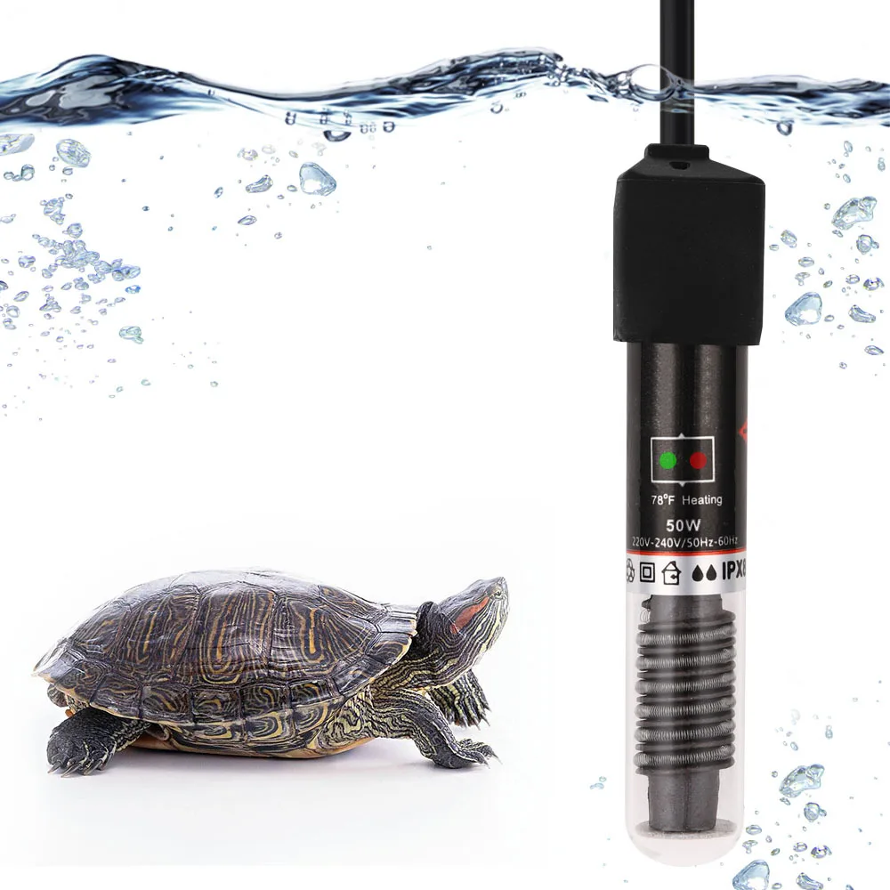 

Mini Aquarium Heater Digital Submersible Thermostat External Temp Controller Rapid Temperature Rise for Fish Turtle Tank 26℃/78℉