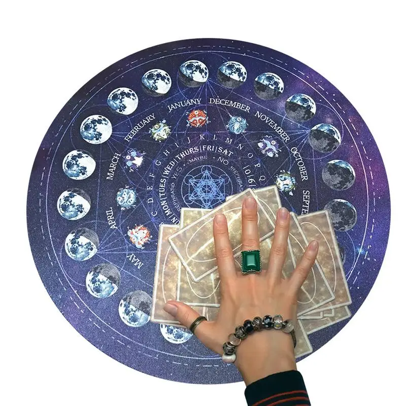 

Тканевый коврик для карт Таро звездное небо резиновая подкладка для гадания Таро карта Тканевый Резиновый коврик для гадания 8,66 дюйма ткань для карт Таро