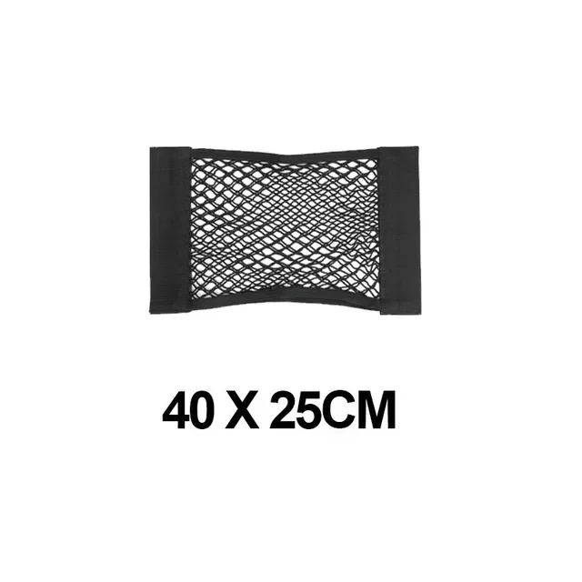 

Seat Back Mesh Trunk Net Universal Elastic Sticky Storage Pouch Double-Layer Seat Back Pocket Organizer for Stowing Tidying