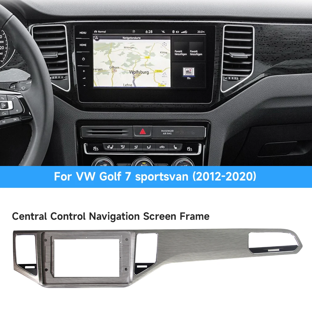 

For VW Golf 7 Sportsvan Centeral Control Navigation Screen Frame