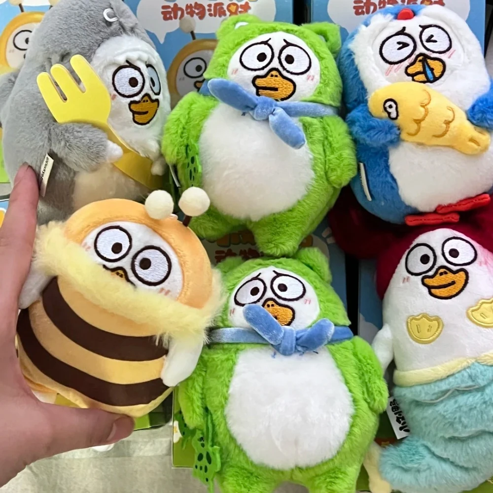 Фото Подлинная серия DUCKYO Friends Animal Party, слепая коробка, забавная коллекция, плюшевые куклы, украшение для стола, сюрприз, загадочный праздник №2