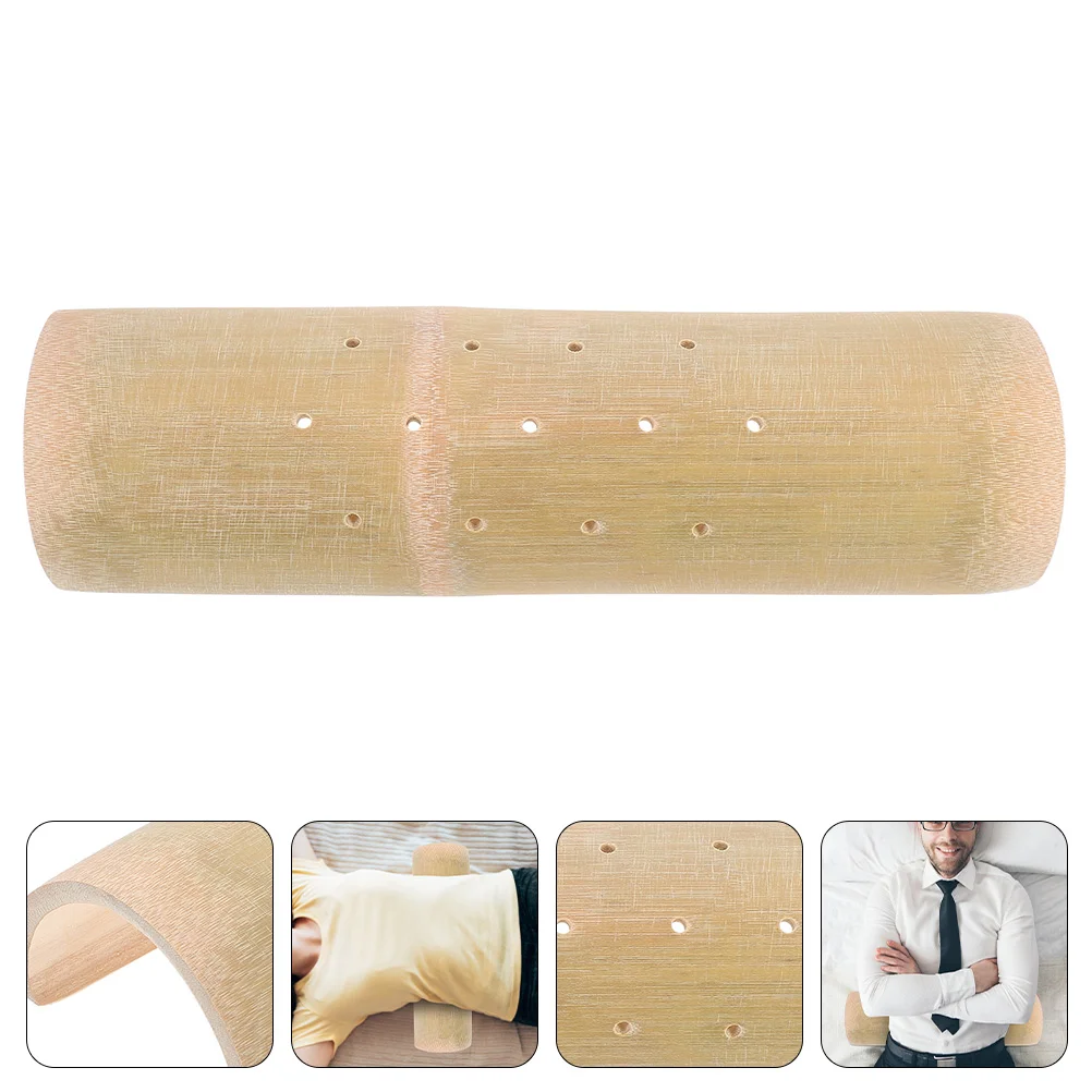 

Pillow Neck Therapeutic Cervical Wooden Roll Wood Waist Bolster Japanese Summer Cool Spinal Health Relaxation Stiff Sauna Bed