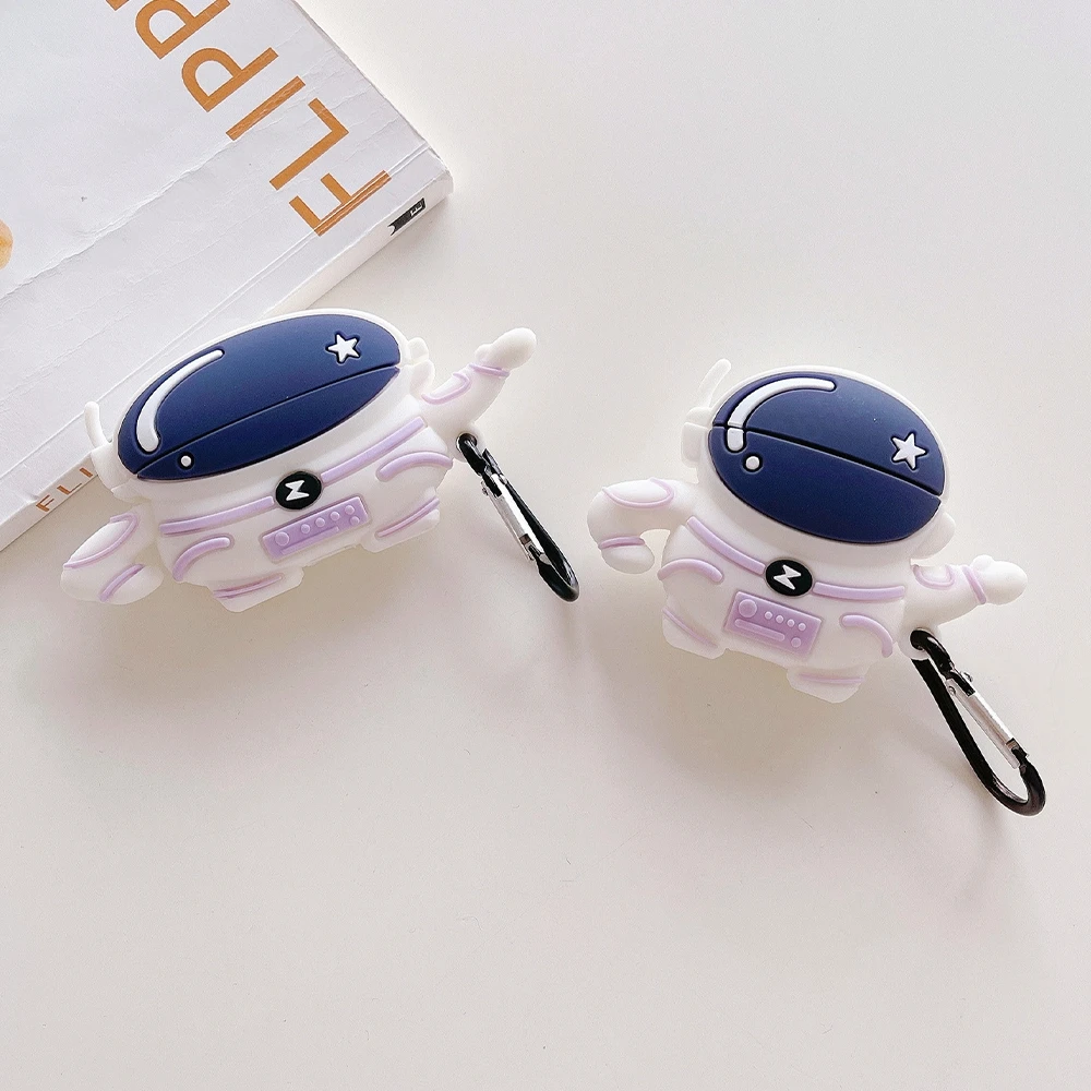 

Чехол для наушников с астронавтом чехол для Airpods Pro милый мультяшный защитный чехол для беспроводной гарнитуры чехол для Apple Airpods 2 1 силиконо...