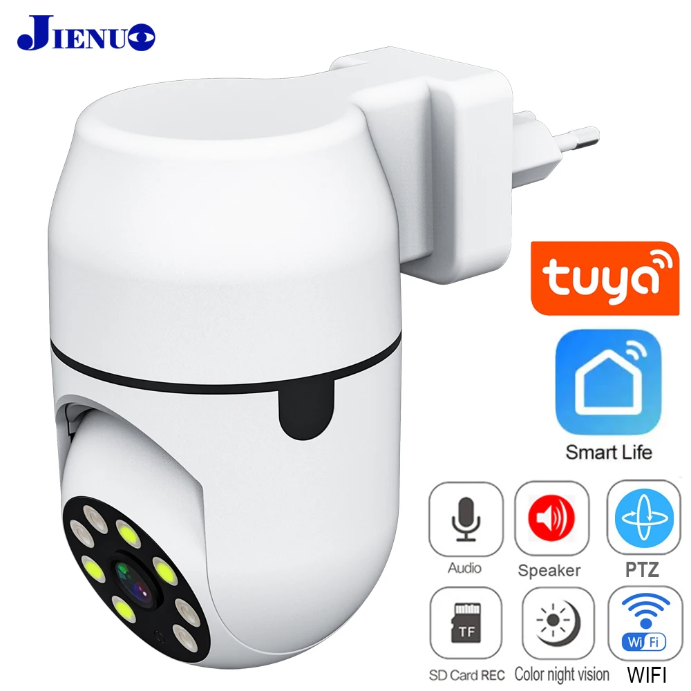 HD Smart Life PTZ IP Camera Wireless Cctv Security Surveillance Auto Tracking Cloud Storage Color IR Night Vision Tuya Home Cam