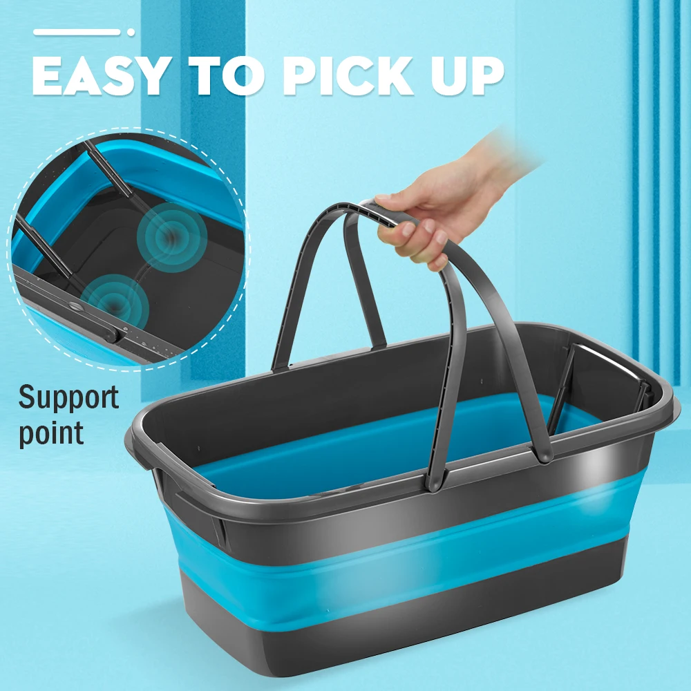 Portable Foldable Bucket Solid Basin Tourism Outdoor Clean Fishing Promotion Camping Car Wash Mop Folding |