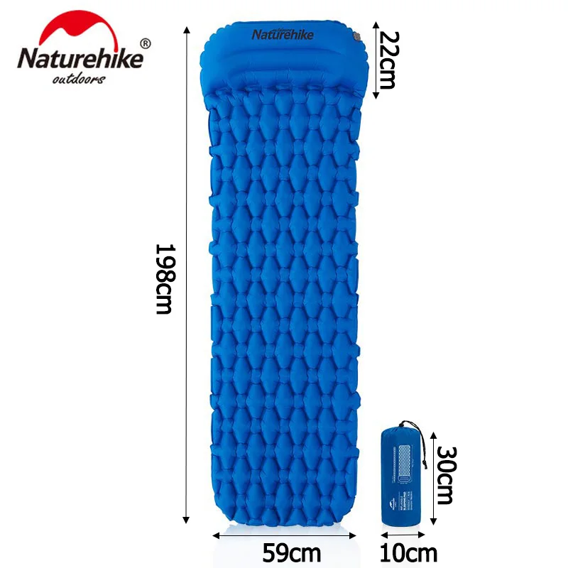 

Naturehike Inflatable Mattress Ultralight Camping Mattress Outdoor Air Mattress Camping Mat Sleeping Mat Nylon Sleeping Pad