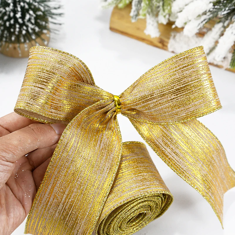 5m Christmas Ribbon Crafts Sewing Ornaments Polyester For Handmade DIY Gift Packing Decoration