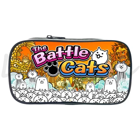 Косметичка с принтом Battle Cat, сумка-карандаш, женские косметички, пенал для мальчиков и девочек, детские школьные принадлежности, сумка для ручек, подарки