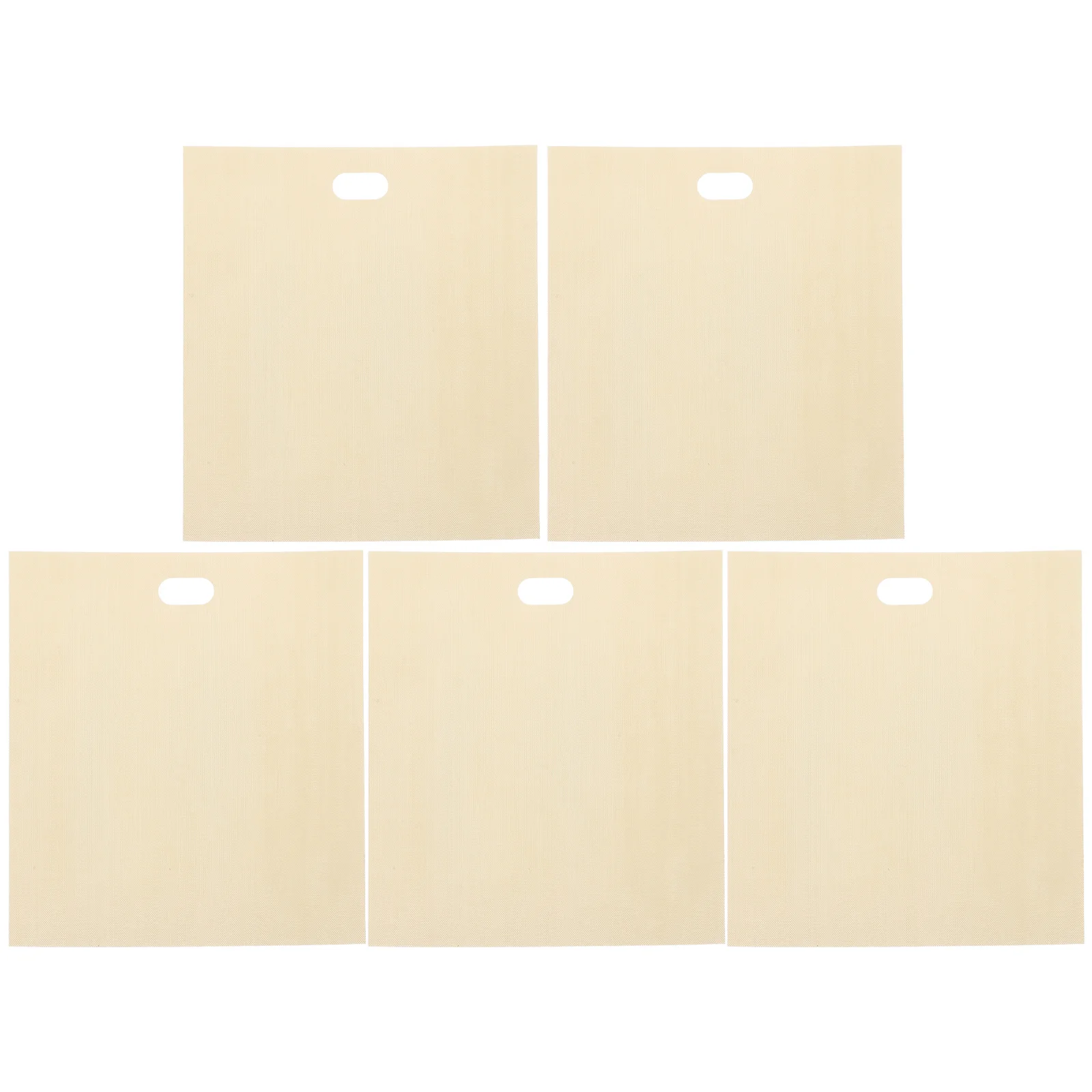 

5 Pcs Bread Bag High Temperature Resistance 18X16CM Coated Glass Fiber Cloth