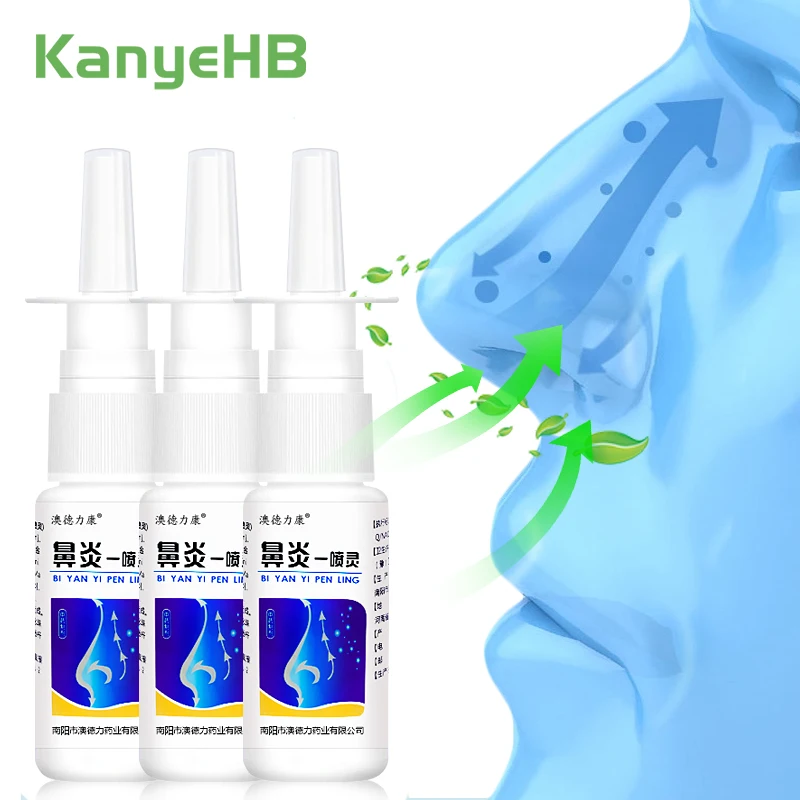 

Травяной спрей для Назального ринита, 3 шт., лечение и уход за носом, спрей для хронического ринита, синусита, традиционная медицина, A1098