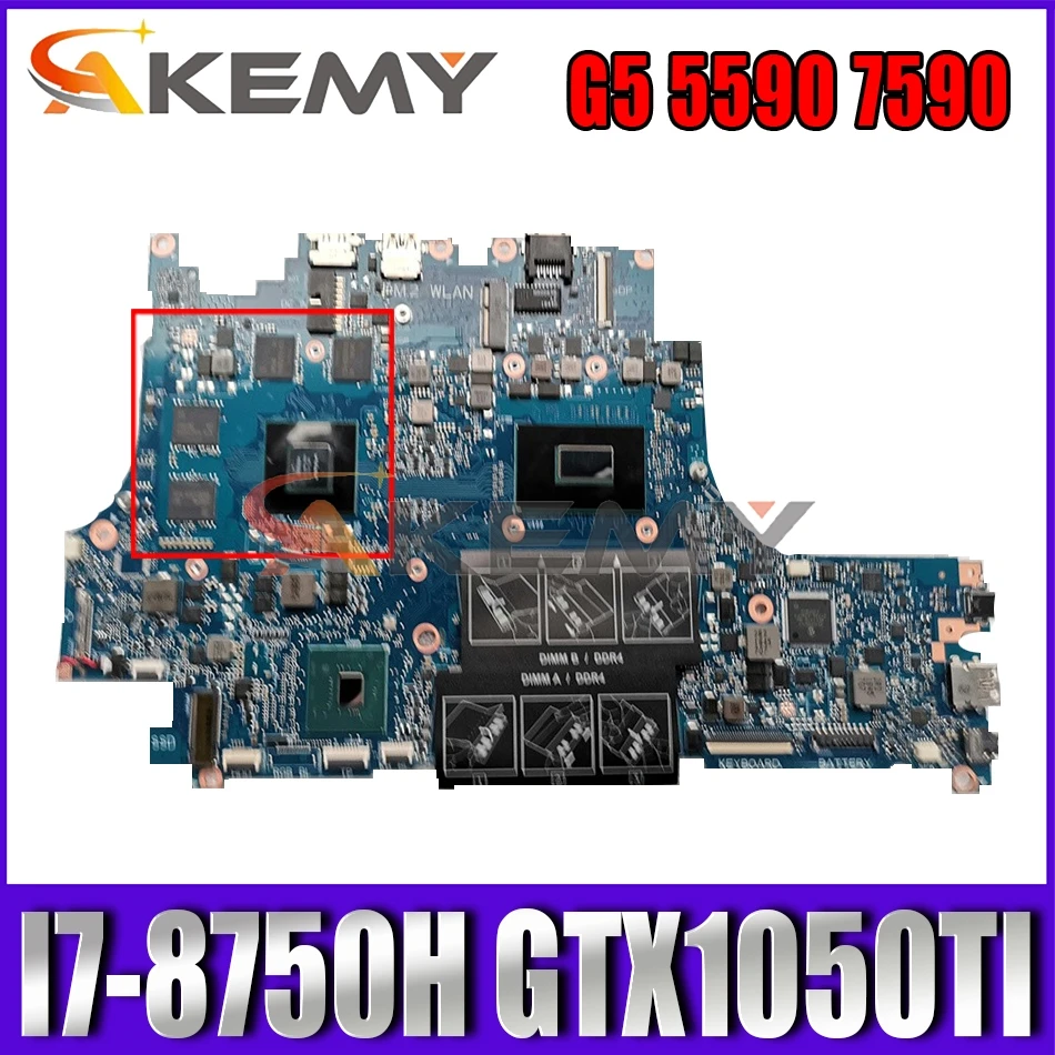 

Akemy Brand NEW I7-8750H GTX1050TI FOR Dell G5 5590 7590 Laptop Motherboard VULCAN17_N17P CN-0W7TYP W7TYP Mainboard 100%Tested
