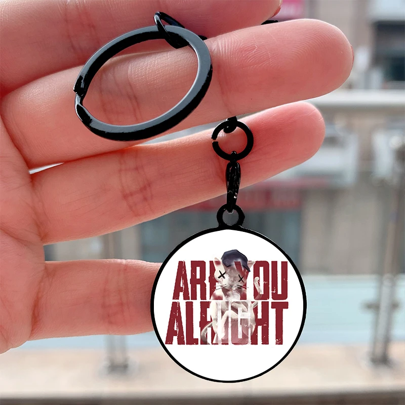 

Fashion Lovejoy Music are you alright Cool Key Tag Motorcycles Cars Backpack Chaveiro Keychain For FriendsKey Ring Gifts