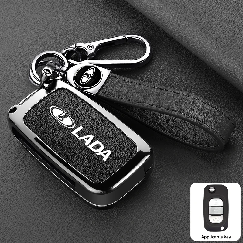 Автомобильный чехол для ключей из цинкового сплава для Lada Vesta Niva Samara Kalina Largus Priora Xray Granta Cross Key Shell, украшения, аксессуары