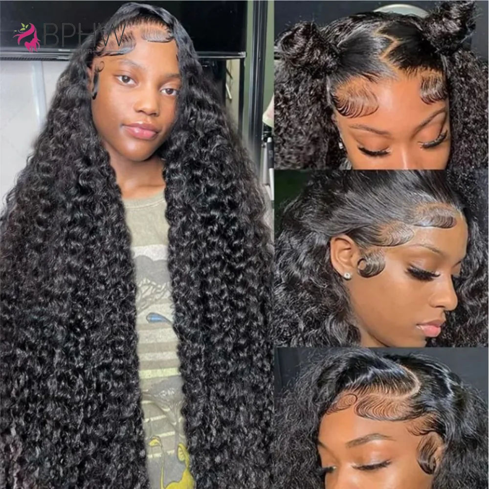 Фото 13x4 Lace Frontal Water Wave, прозрачный, с эффектом Body Wave, предварительно прорезанный, из 100% натуральных человеческих волос Remy, HD-кружево, для женщин, бразильские волосы №5
