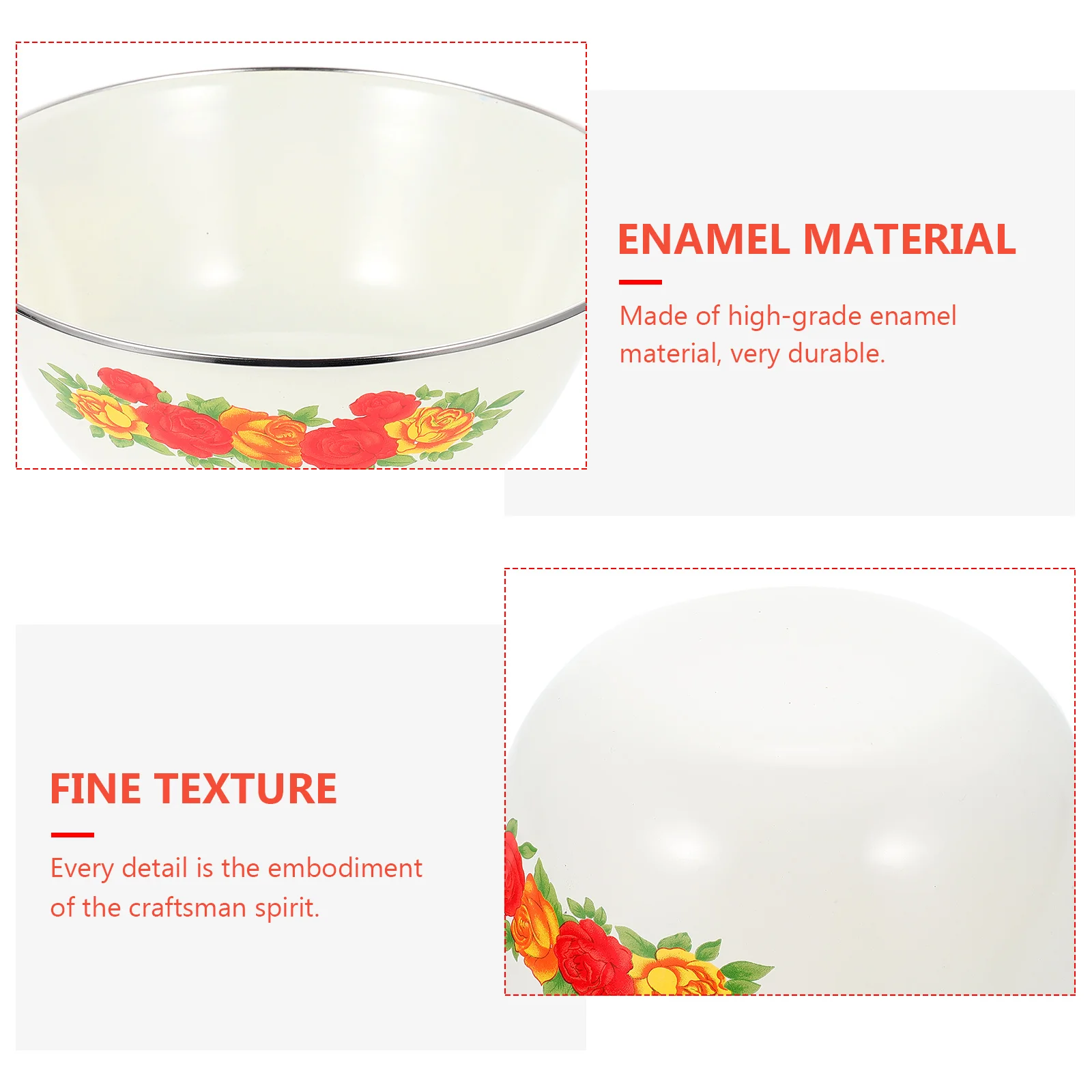 Чаша с эмалью чаша раковина суп винтажная эмалированная посуда смеситель для