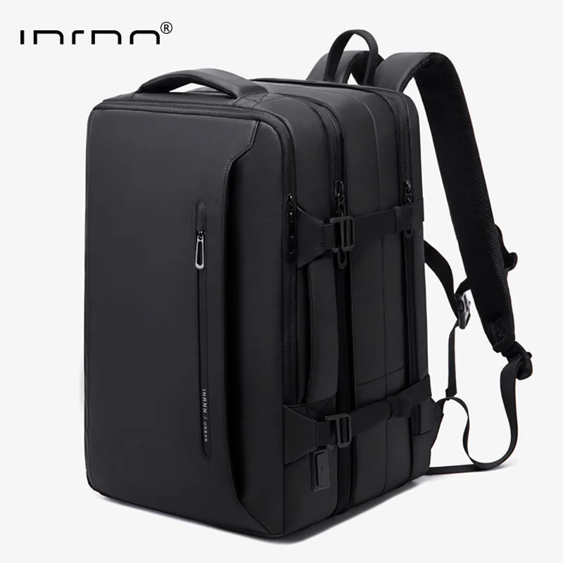 

INRNN Expandable Backpack Men 17inch Laptop Backpacks 39L Waterproof Anti Theft Backpack Male Large Capacity Travel Business Bag