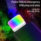 4 шт.2 шт., светодиодные USB-лампы для чтения