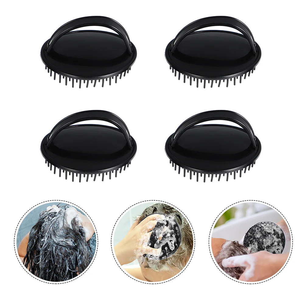 

Brush Scalp Hair Shampoo Scrubber Comb Shower Brushes Soft Care Bath Head Silicon Dandruff Silicone Cleansing Exfoliator Plastic