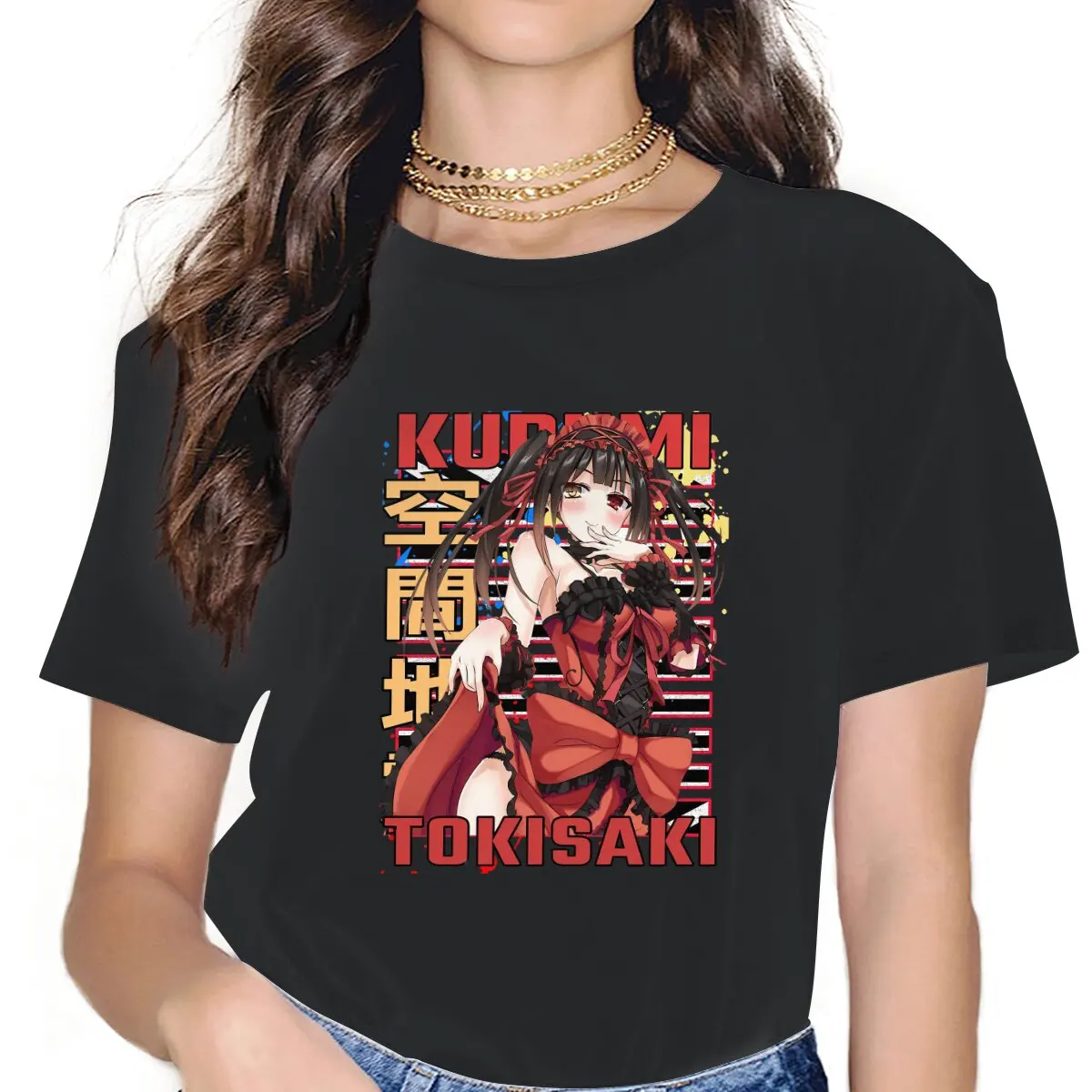 

Женские рубашки Kurumis Tokisakis, футболка большого размера для свидания и прямого эфира, Женская винтажная одежда в готическом стиле