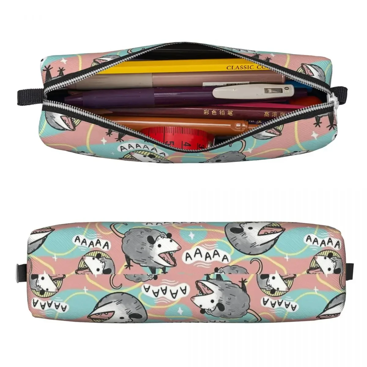Пеналы Opossum Screm Possum AAAA сумки для ручек девочек и мальчиков вместительные школьные