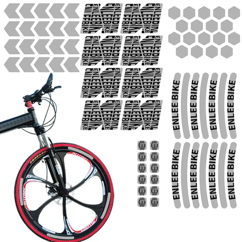 

Светоотражающая лента для велосипеда, 3D светоотражающие наклейки, аксессуары для ночной безопасности, многофункциональные для колясок, скутеров, колес, мотоциклов