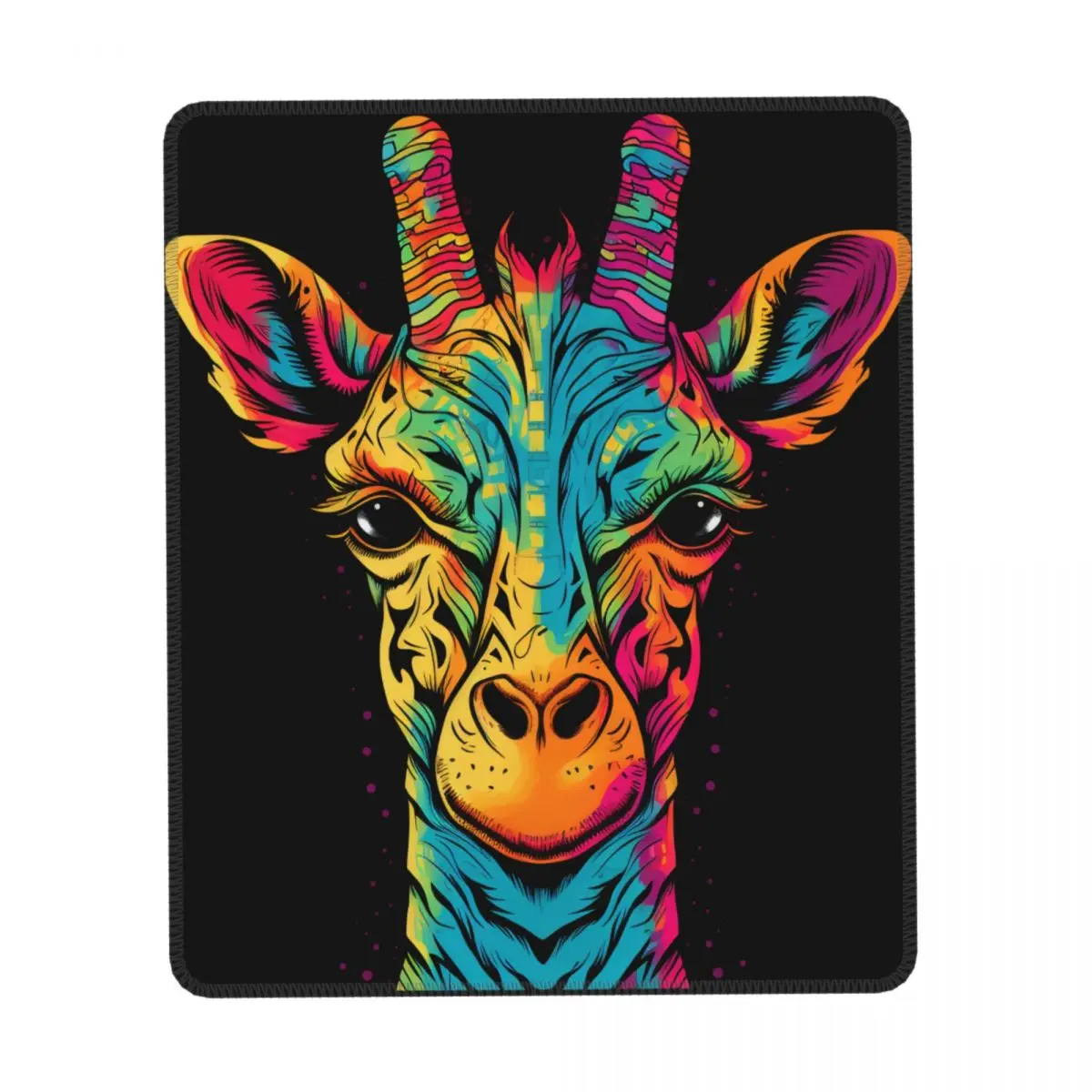 

Giraffe Vertical Print Mouse Pad Vibrant Tones Vintage Rubber Desktop Mousepad Anti Fatigue Aesthetic Original Mouse Pads