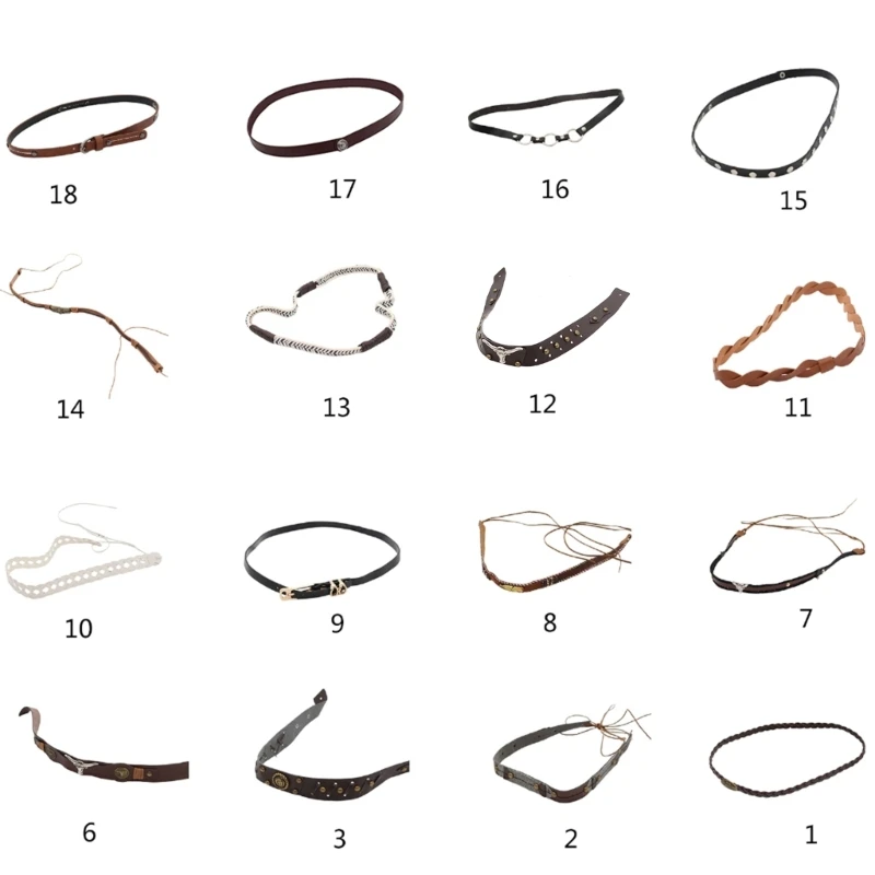 Y1UB Ремни для ковбойской шляпы Кожаные ремешки шляп мужчин Западная шляпа Fedora Hat