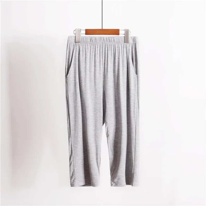 Modal Sleep Bottom Women Calf-Length Pants Loose Size Home Pajamas Casual Solid Multicolor Long Pant Summer Fashion Sleepwear