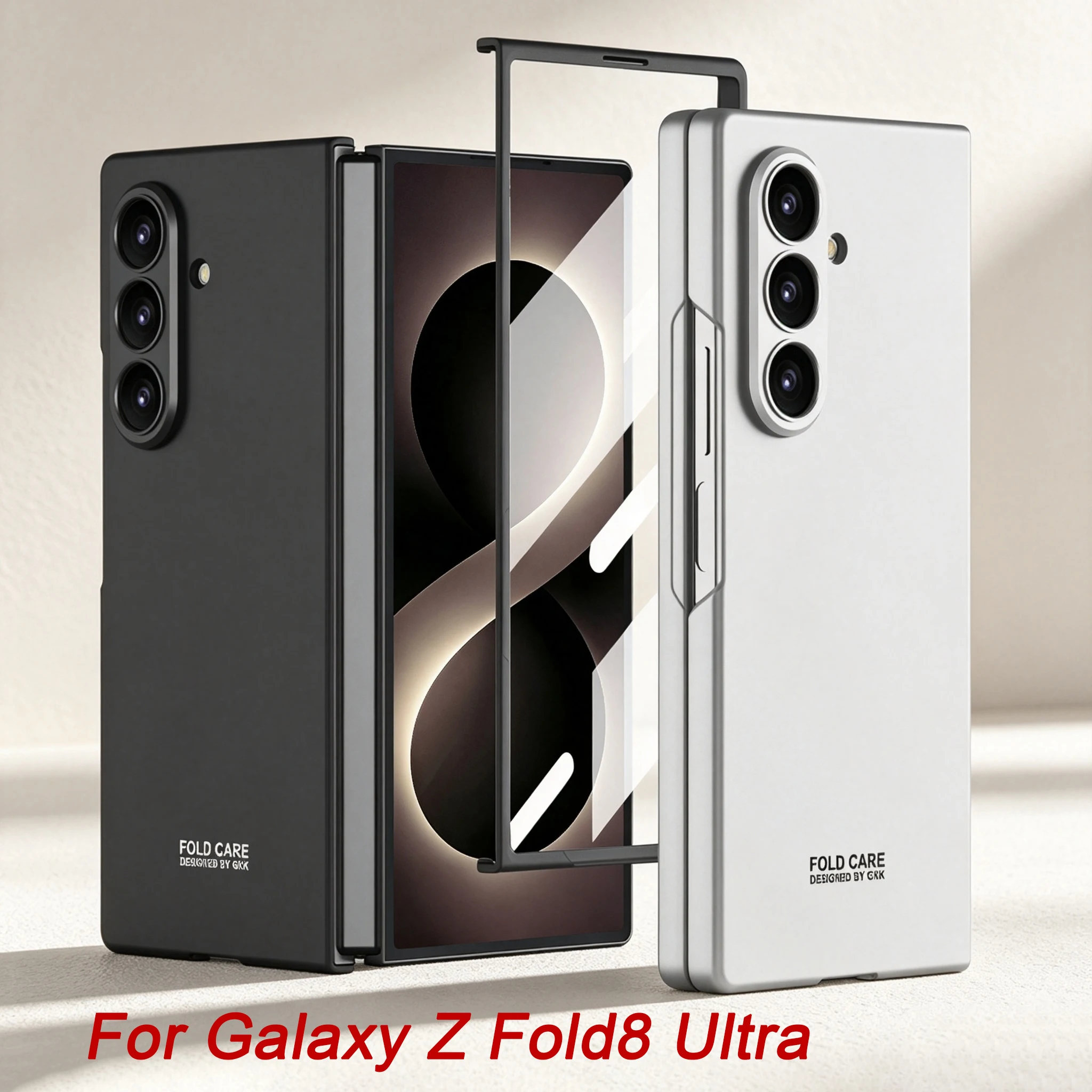 Фото Ультратонкий матовый чехол с защитой от царапин для Samsung Galaxy Z Fold 8, внешняя стеклянная пластиковая накладка для экрана, чехол для Galaxy Z Fold 7 №1