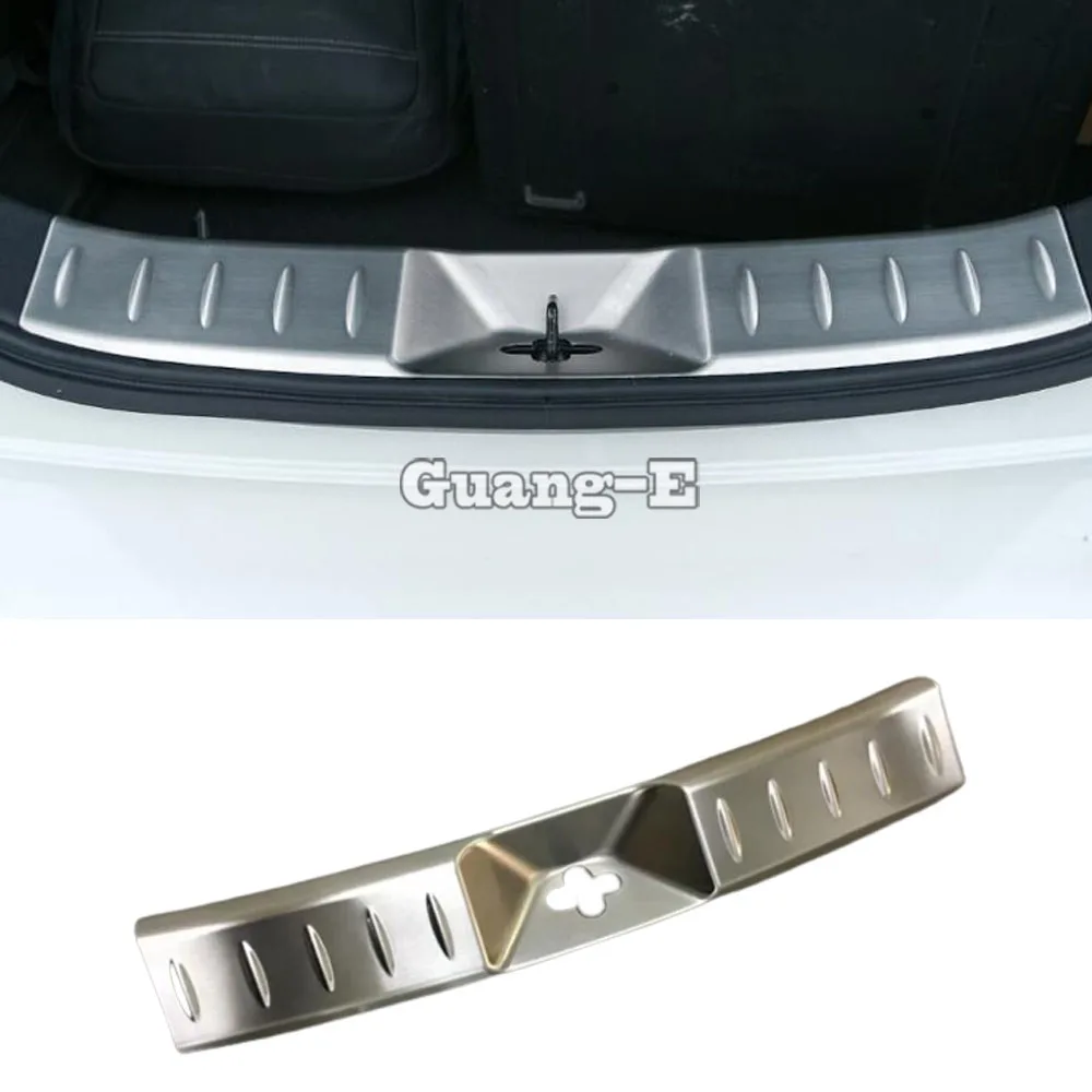 

Для Nissan Leaf 2017, 2018, 2019, 2020, 2021, корпус автомобиля, внутренний задний бампер из нержавеющей стали, отделочная пластина, рамка багажника, порог, 1 шт.